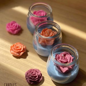 Summer Bridal Shower Candle – Custom Flower & Citrus Scent Candle, Cute Bridesmaid Favors, Personalized Candle for Her, Wedding Gift Idea