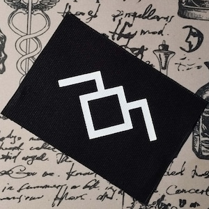 Aufnäher Patch Twin Peaks Eulensymbol,  Lodge Rune Magie Eule