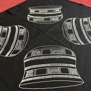 XL Glockenbecher Bandana, Prähistorische Archäologie Neolithische Schnurkeramik Steinzeit, Siebdruck Tuch