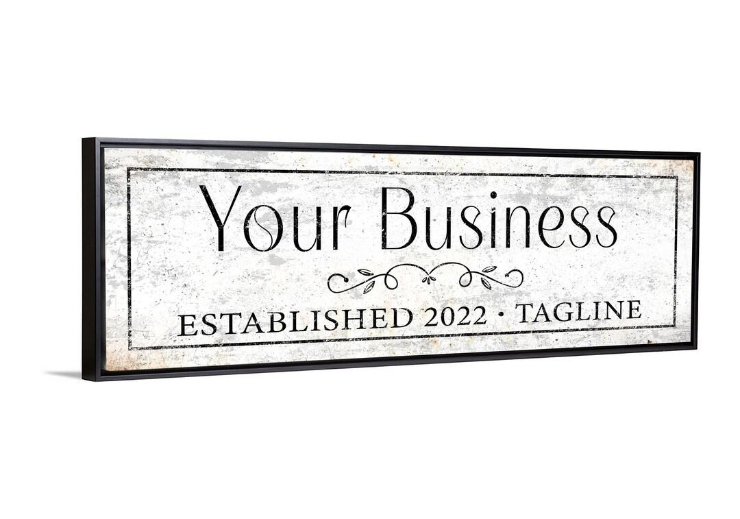 Personalized Business Name Sign Company Name Wall Art New Etsy