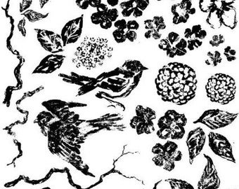 TIMBRO IOD Birds Branches & Blossoms