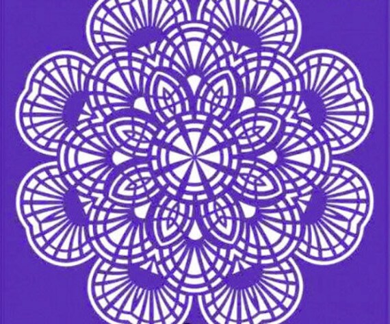 Simple Mandala Design Stencil