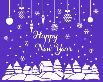 STENCIL NATALE 30X30-23