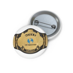 WWE WWF WCW Custom Pin Buttons
