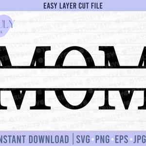 Moeder SVG, Moederdag SVG, moeder splitsen naam frame SVG, moeder met kinderen namen SVG, Moederdag cadeau, moeder monogram cricut silhouet gesneden bestand SVG