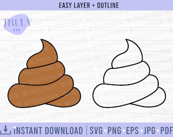 Poop SVG, poop icon svg, poop clipart, smiling poop, smiling poop svg, funny poop svg, poop vector, funny poop, summer svg, poop, svg, png