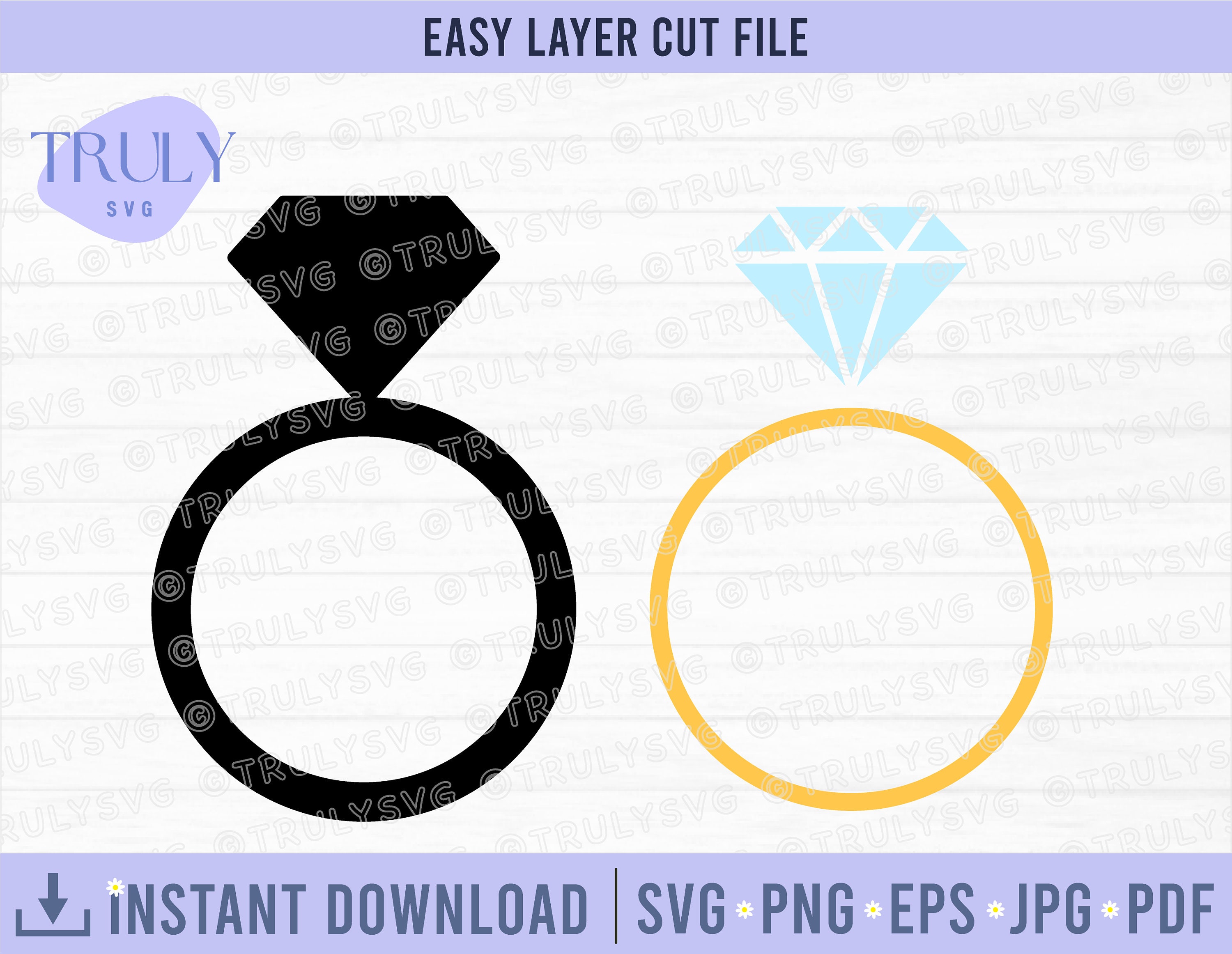 Wedding Ring SVG, Diamond Ring SVG, Proposal SVG, Wedding Svg ...