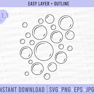 Bolle svg, bolle di sapone svg, bolle cricut svg, file di taglio bolle, clipart bolle, sapone svg, bolle trasparenti svg, cricut, silhouette, png