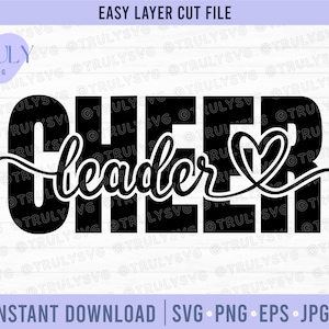 Cheerleader SVG, Cheer SVG, Cheer Leader SVG, cheerleader png, download digitale cricut file di taglio silhouette file di taglio Cheerleader camicia design