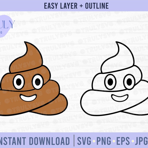 Poop SVG, poop icon svg, poop clipart, smiling poop, smiling poop svg, funny poop svg, poop vector, poop, summer svg, poop, svg, png