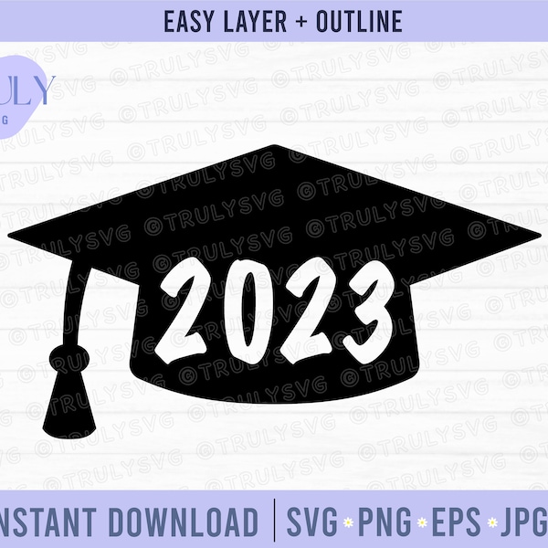 Graduation cap svg, 2023 graduation cap svg, cake topper svg, class of 2023 svg, senior 2023, graduation shirt svg, graduation design, svg