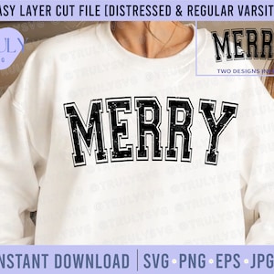 Merry Varsity SVG, Merry Christmas SVG, Merry varsity sublimation, christmas svg, christmas vibes svg png digital download clip art cricut