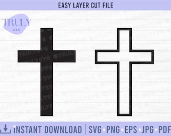 Cross SVG, Christian Cross SVG, Catholic Svg, Cross silhouette, Cross Cricut, Cross cut file, Crosses svg Christian Cross Clip Art Cross svg