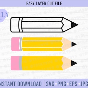 Lápis SVG, Clip Art de lápis, Professor SVG, lápis escolar svg, escola svg, arquivo de corte de lápis, vetor de lápis, arquivo de corte de volta às aulas, lápis svg