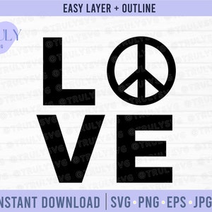 Liebe Frieden svg, Liebe Frieden Design, Frieden svg, Peace Symbol svg, Peace Symbol, Frieden und Liebe svg, Peace Symbol Design, svg Dateien für Cricut