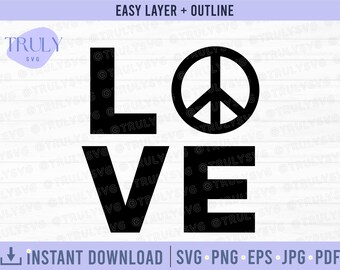 Love peace svg, love peace design, peace svg, peace symbol svg, peace symbol, peace and love svg, peace symbol design, svg files for cricut