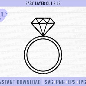 結婚指輪 SVG、ダイヤモンド リング SVG、プロポーズ SVG、結婚式 SVG、婚約指輪 SVG、クリップアート、シルエット、クリカット、PNG、カットファイル、結婚指輪
