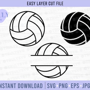Volleybal SVG, volleybal png bundel volleybal monogram svg volleybal digitale download cricut volleybal speler svg volleybal silhouet