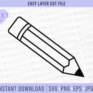 Lápis SVG, Clip Art de lápis, Professor SVG, lápis escolar svg, escola svg, arquivo de corte de lápis, vetor de lápis, arquivo de corte de volta às aulas, lápis svg