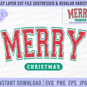 Merry Varsity SVG, Merry Christmas SVG, Merry varsity sublimation, christmas svg, christmas vibes svg png digital download clip art cricut