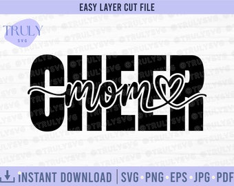 Jubeln Sie Mama SVG, Cheerleader SVG, jubeln SVG, Jubeln Leiter svg, jubeln Mama Png, jubeln Mama digitaler Download Cricut Schnitt Datei Silhouette digital