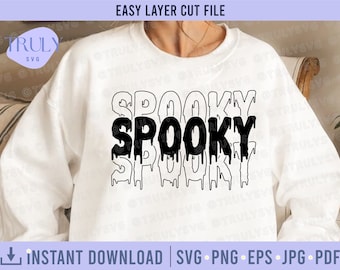 SVG espeluznante, vibraciones espeluznantes SVG, Halloween svg, Otoño SVG, sublimación, png espeluznante, svg de moda, camisa de halloween svg fantasma svg descarga digital