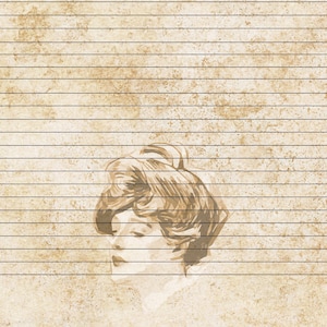 Gibson Girl Lined Stationary, Printable Stationary, A4 and Letter Size ...