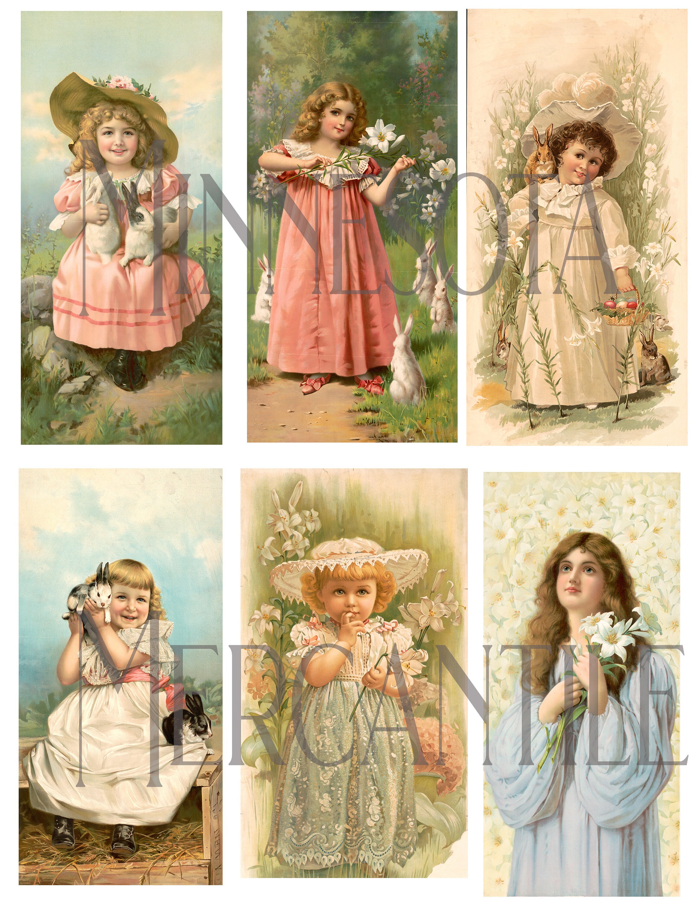 Vintage Easter Ephemera Kit, Printable Download, Junk Journal ...