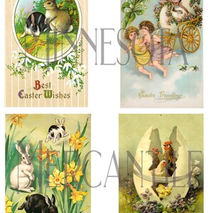 Vintage Easter Ephemera Kit, Printable Download, Junk Journal ...