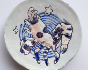 Handmade Ceramic Nigel the Shrimp Plate