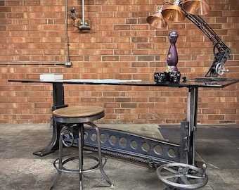 Wysong and Miles Chain Drive Crank Table Base