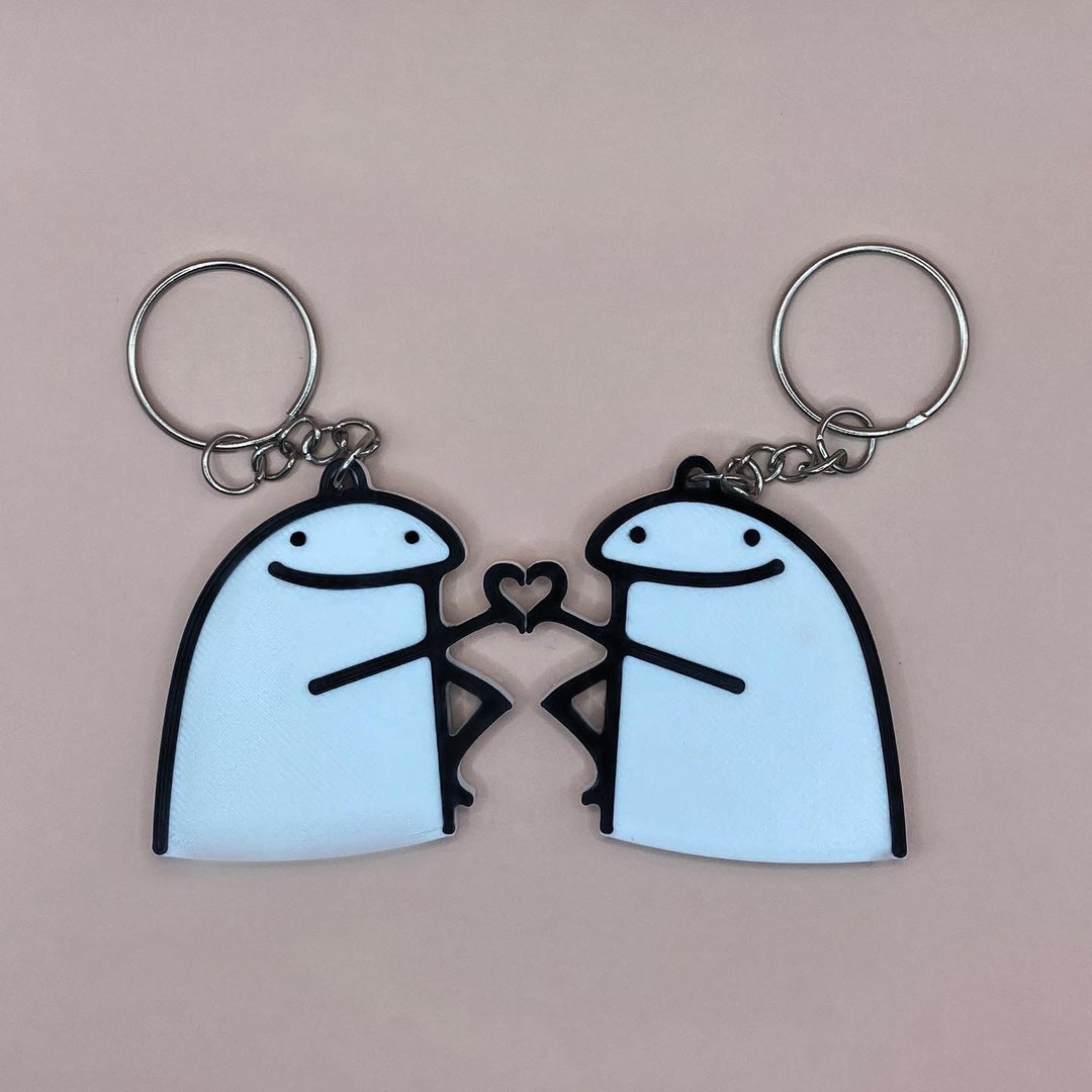 Flork Buddy Keychain Llavero Deformitos Enamorados Bestie - Etsy UK