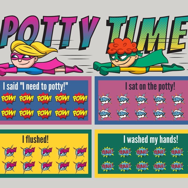 Superhero Potty - Etsy