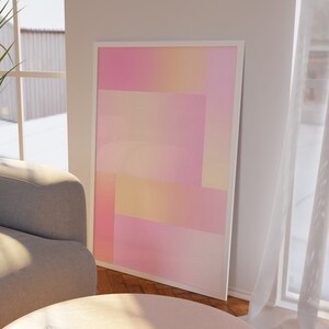 Positive Aura Poster, Gradient Wall Art, Spiritual Print, College Dorm Poster, Trendy Poster, Self Love Poster, Y2k Poster, DIGITAL DOWNLOAD