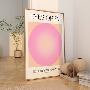 Positive Aura Poster, Aura Print, Affirmation Poster, Gradient Poster, Trendy Wall Art, Indie Poster, College dorm Poster, DIGITAL DOWNLOAD