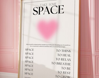 Affirmationen Aura Poster, Aura Wandkunst, Affirmation Print, Aura Print, Pastell Pink Poster, spirituelles Poster, Y2k Poster, DIGITAL DOWNLOAD