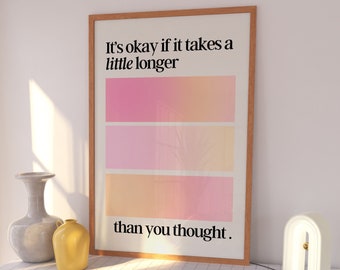 Positive Aura Poster, Gradient Wall Art, Spiritual Print, College Dorm Poster, Trendy Poster, Self Love Poster, Y2k Poster, DIGITAL DOWNLOAD
