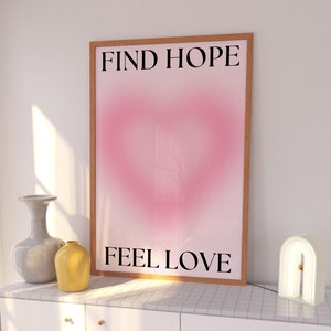 Pink Aura Wall Art, Gradient Poster, Pastel Pink Poster, Spiritual Poster, Y2k Poster, Aura Poster, Pink Aura Print INSTANT DOWNLOAD