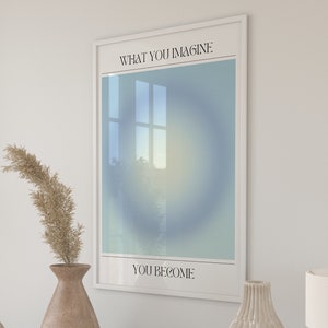 Aura Poster, Gradient Wall Art, Spiritual Print, Abstract Colour Gradient Home Decor, Positive Affirmation, Aura energy, DIGITAL DOWNLOAD