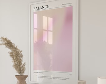 Aura Poster, Gradient Wall Art, Spiritual Print, Abstract Colour Gradient Home Decor, Positive Affirmation, Aura energy, DIGITAL DOWNLOAD