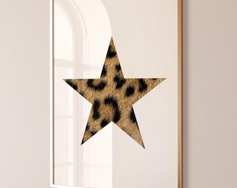 Cheetah Print, Leopard Wall Art, Trendy Y2K Cheetah Wall Art, Preppy Apartment Decor, Funky Y2K Aesthetic Apartment Decor DIGITAL DOWNLOAD