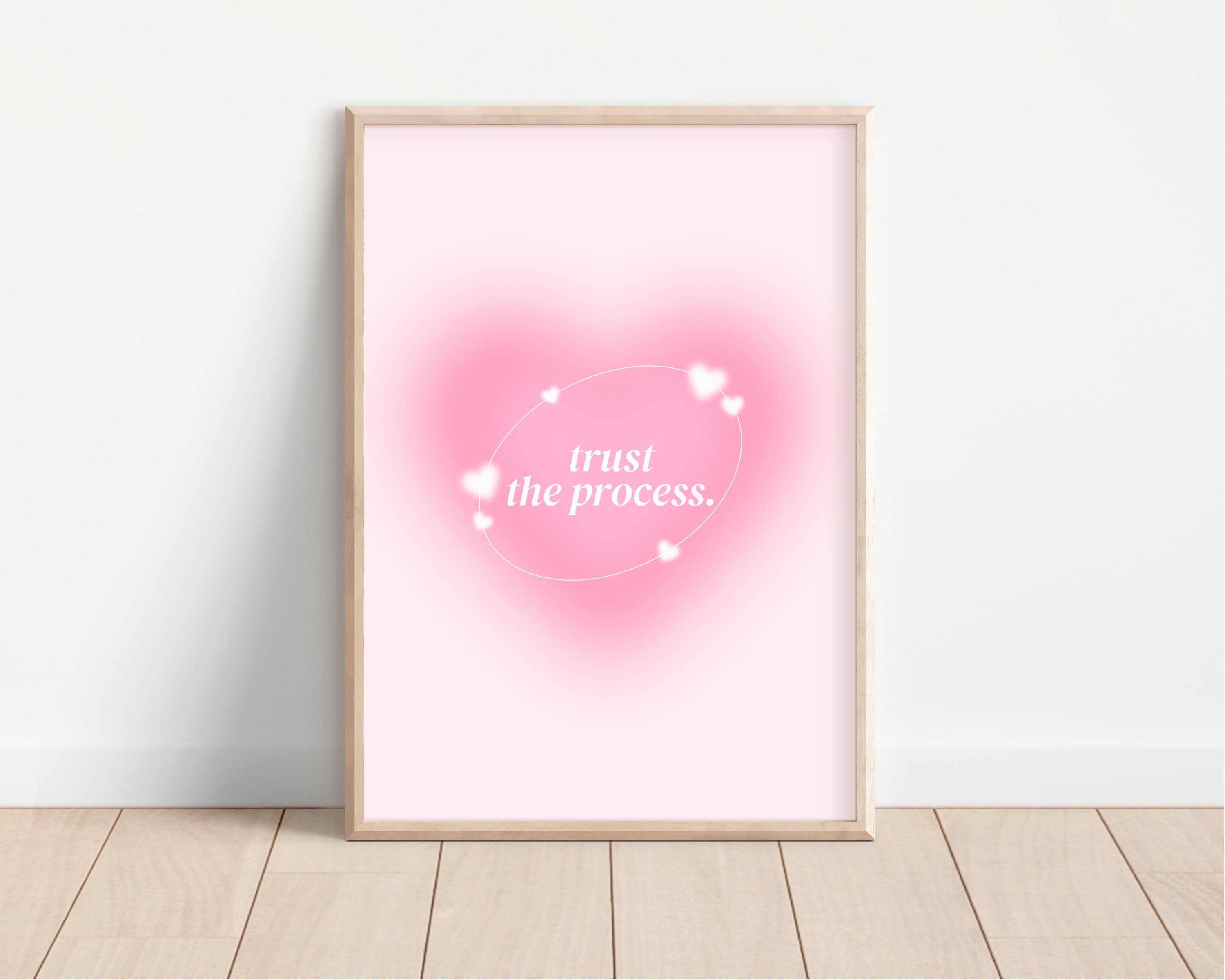 Pink Grainy Gradient Affirmation Poster Instant Download - Etsy UK