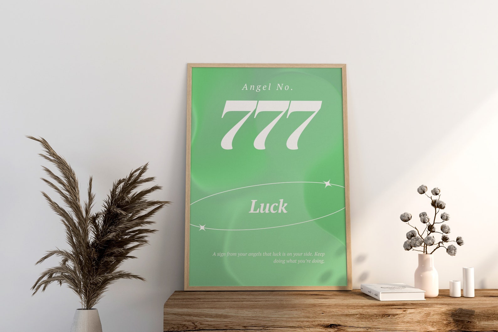 Aura Angel Number Poster 777 Green Aura Poster Collection, Angel Number ...