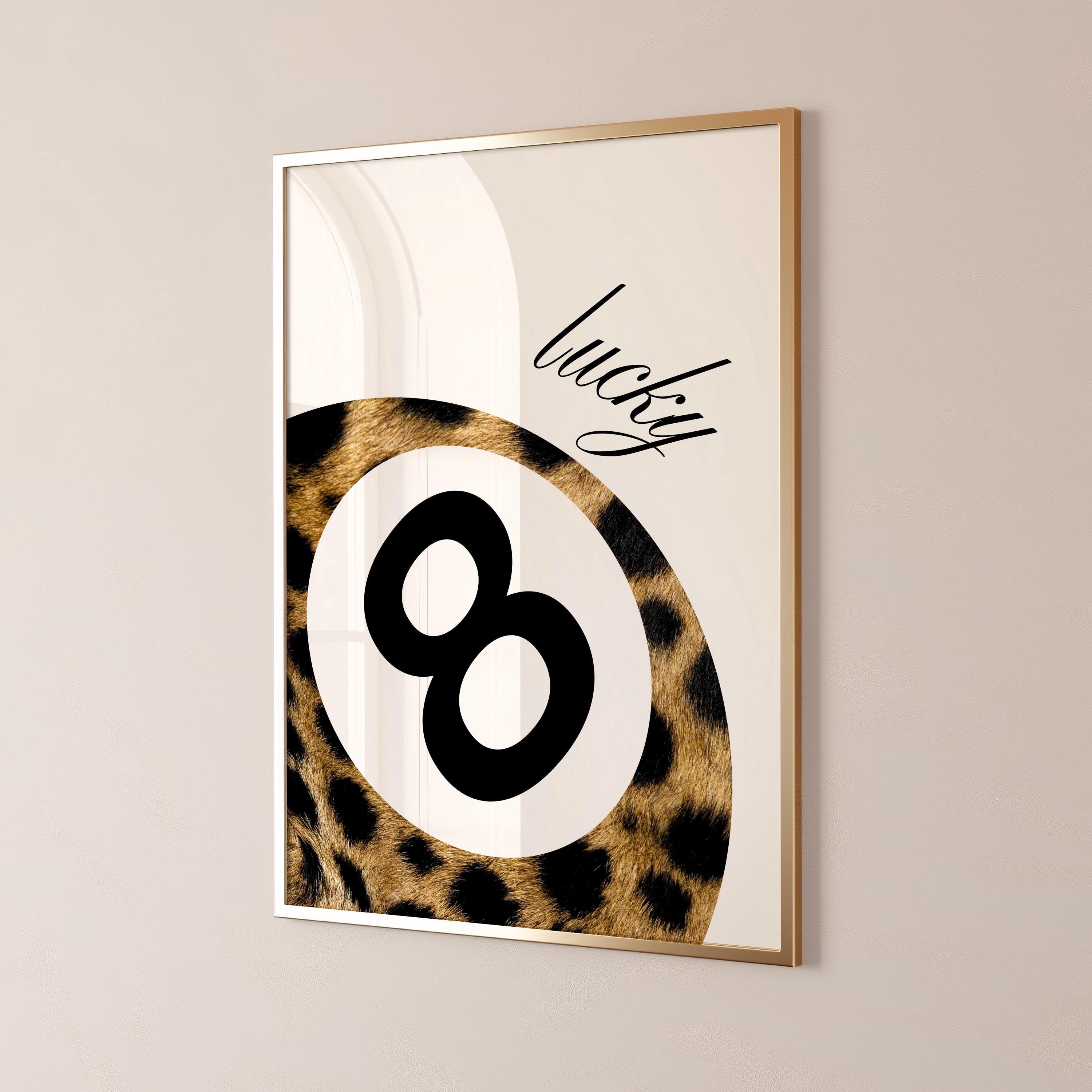 Leopard Print 8 Ball Poster, Funky Y2K Decor (digital Download) - Etsy