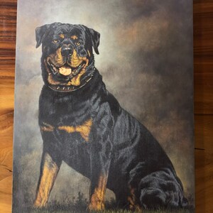 ORIGINAL OIL PAINTINGS MAN'S BEST FRIEND
