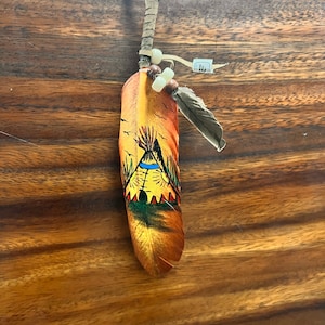 Hand Painted Feathers