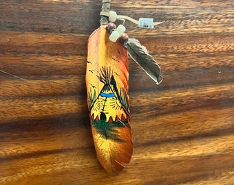 Hand Painted Feathers