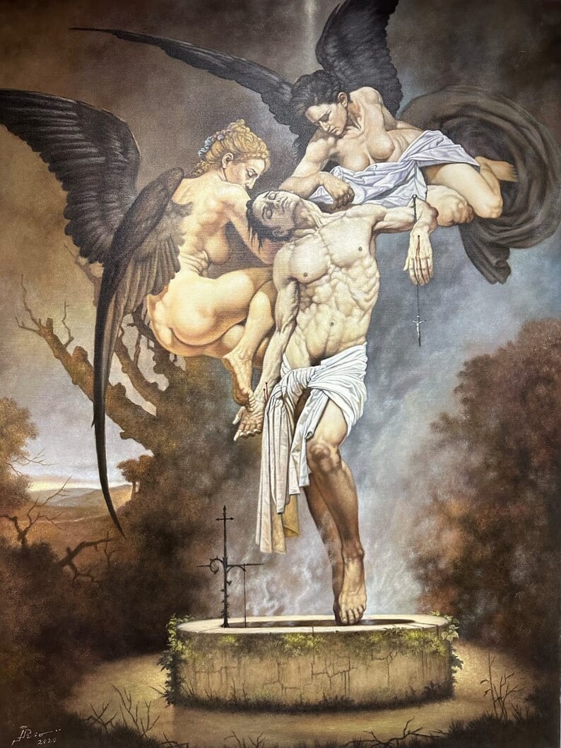 ORIGINAL OIL PAINTINGS CALVARY