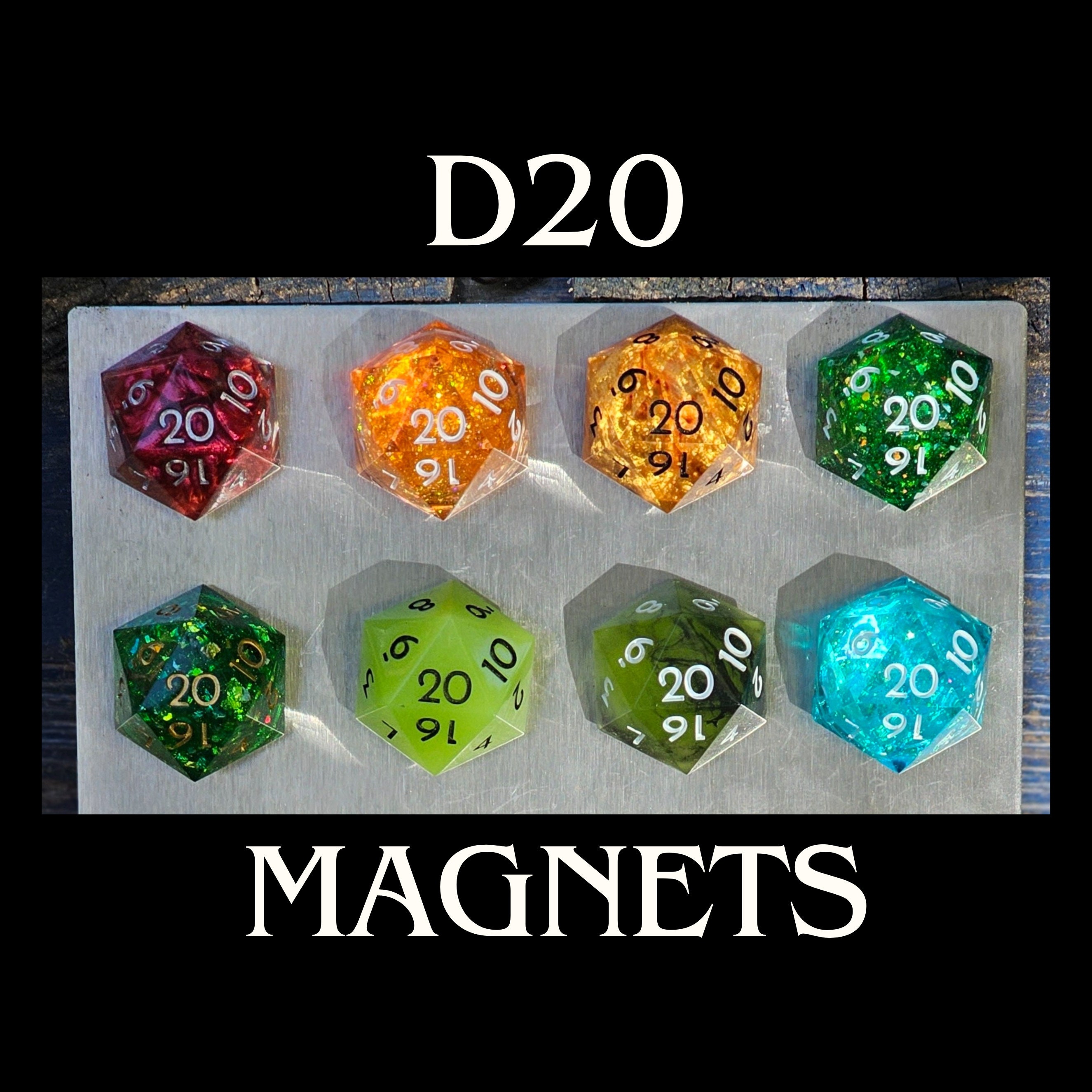 MAGNET: Roll for Mental Health Decorative Magnet , Floral Magnet , Funny  Decorative Magnet , D20 Magnet , Dice Magnet 