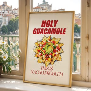 Holy Guacamole Baby Print: Retro Mexican Kitchen Art (Digital Download)